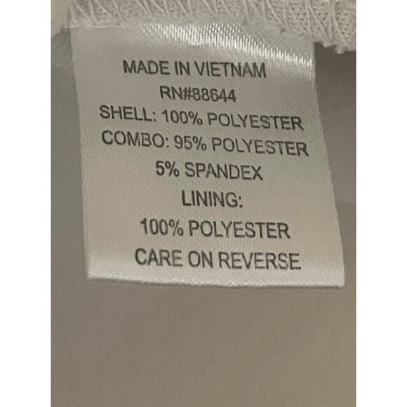 John Mayer Studio Embroidered Tank Top Sheer Tulle Overlay Y2K Boho White Large - Picture 6 of 6